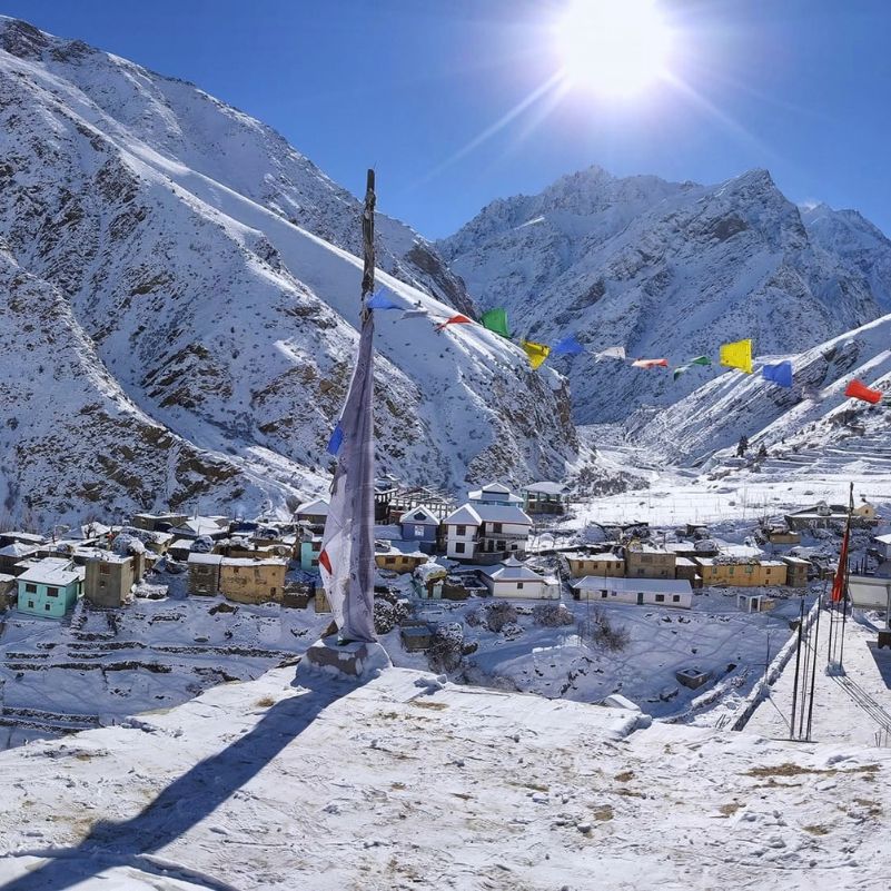 Which Month Has the Best Chance of Snow in Sangla?