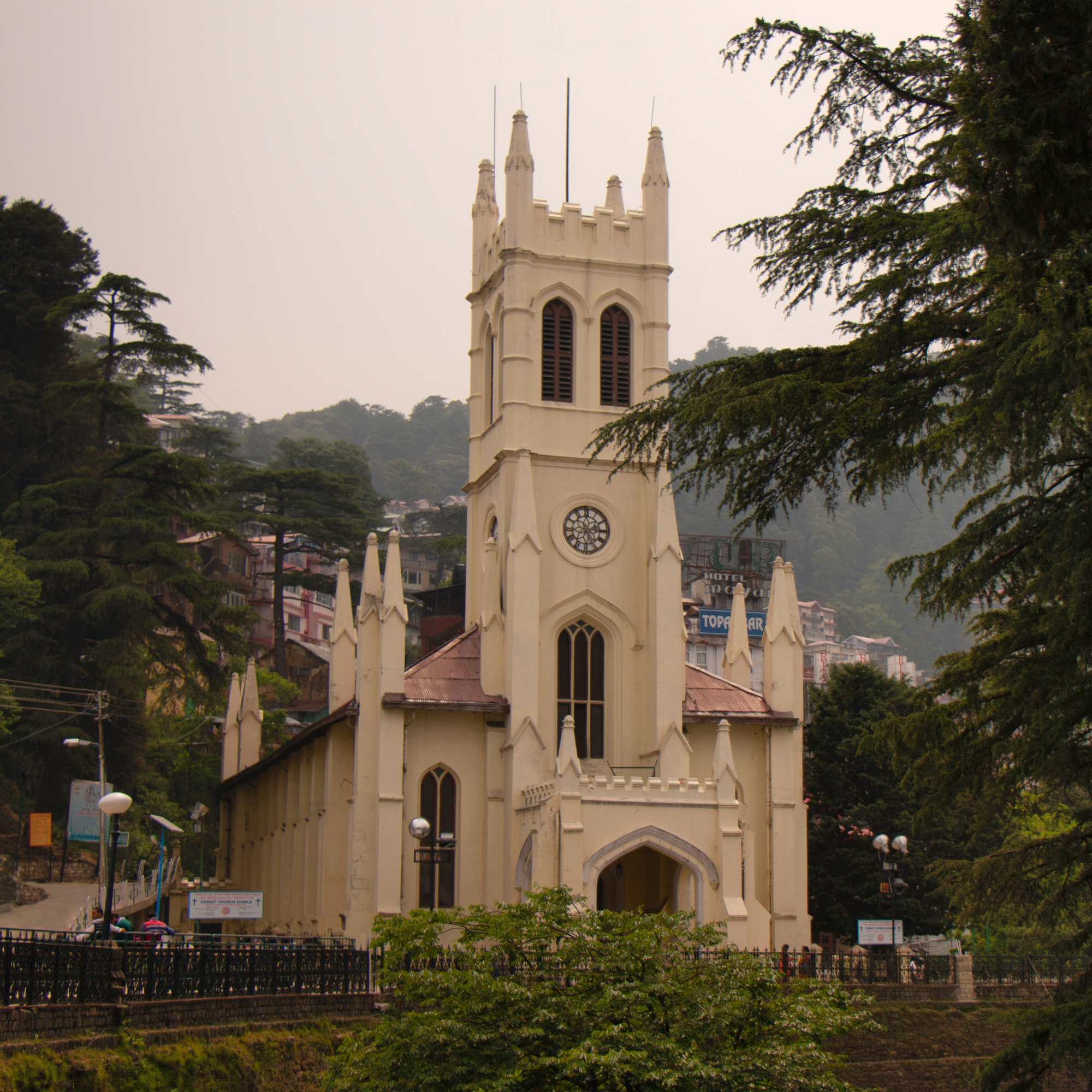 Stunning night view of Christ Church in Shimla.jpg