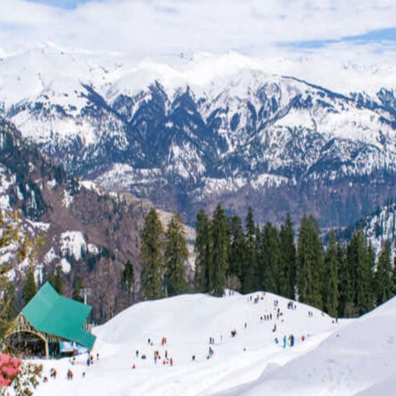 Green slopes and mountain views at Gulaba in summer