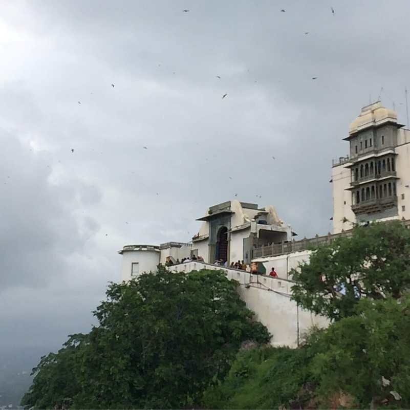 Sajjangarh Monsoon Palace overlooking Udaipur city.jpg