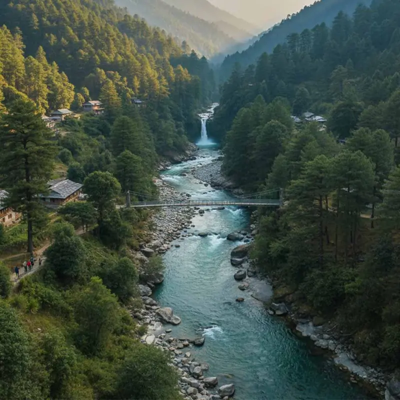 Jibhi & Tirthan Rivers & Pines Escape