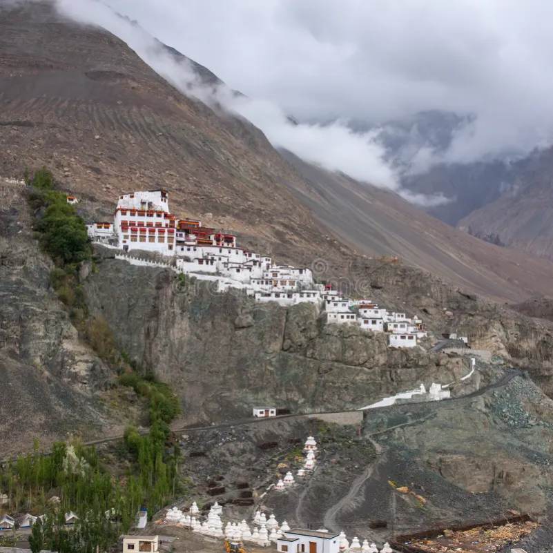 Buddhist monastery perched above the Ladakh desert.jpg