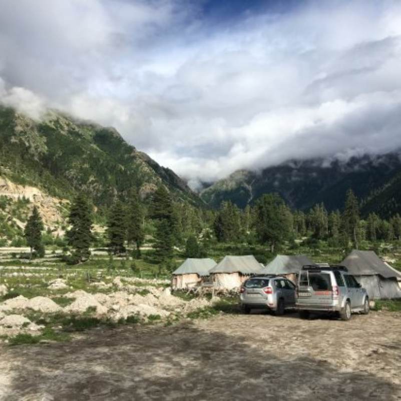 Mountain landscape around Mastrang in the Baspa Valley