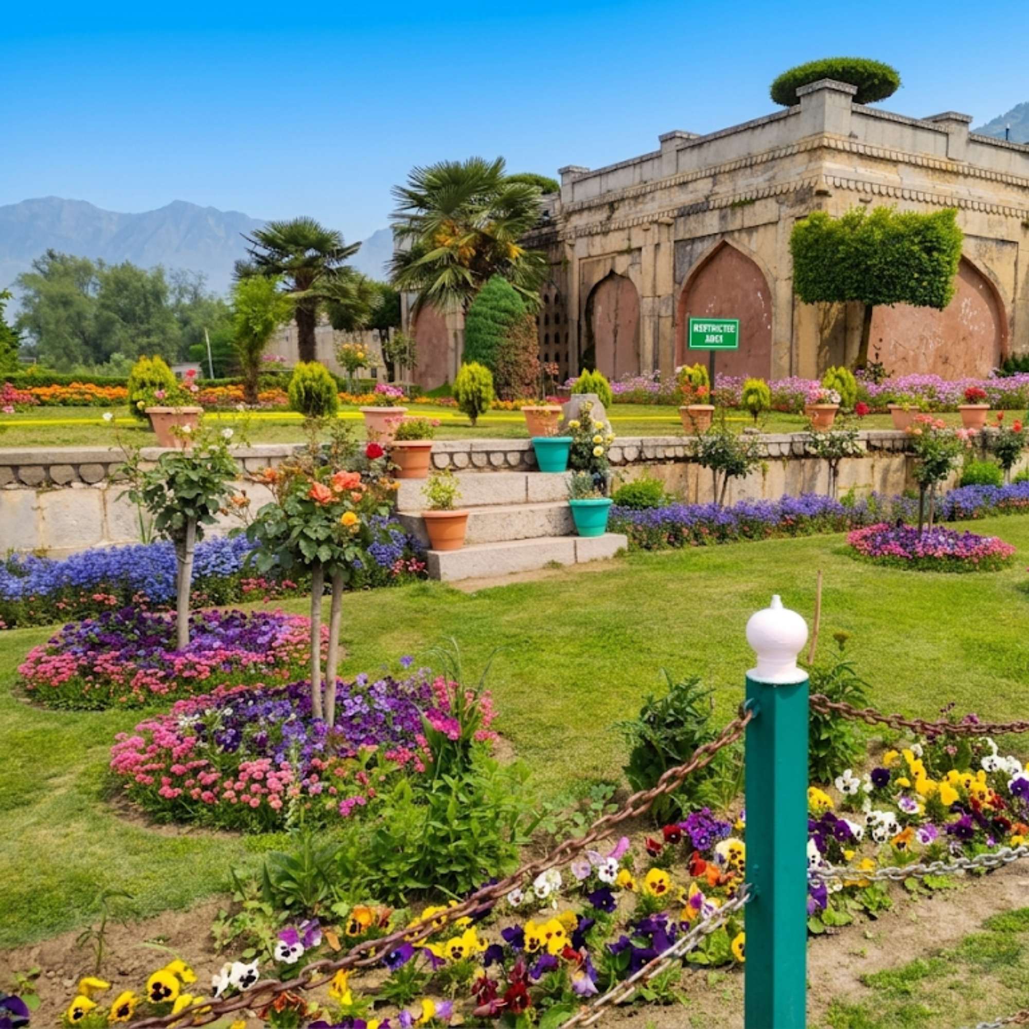 Peaceful Landscape of Nishat Bagh Kashmir.jpg