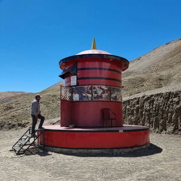 Hikkim village in the Spiti high desert above Kaza