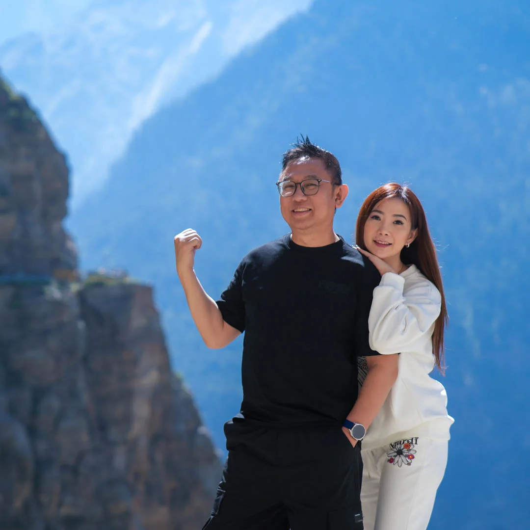 The cliff road from Kalpa to Roghi Village