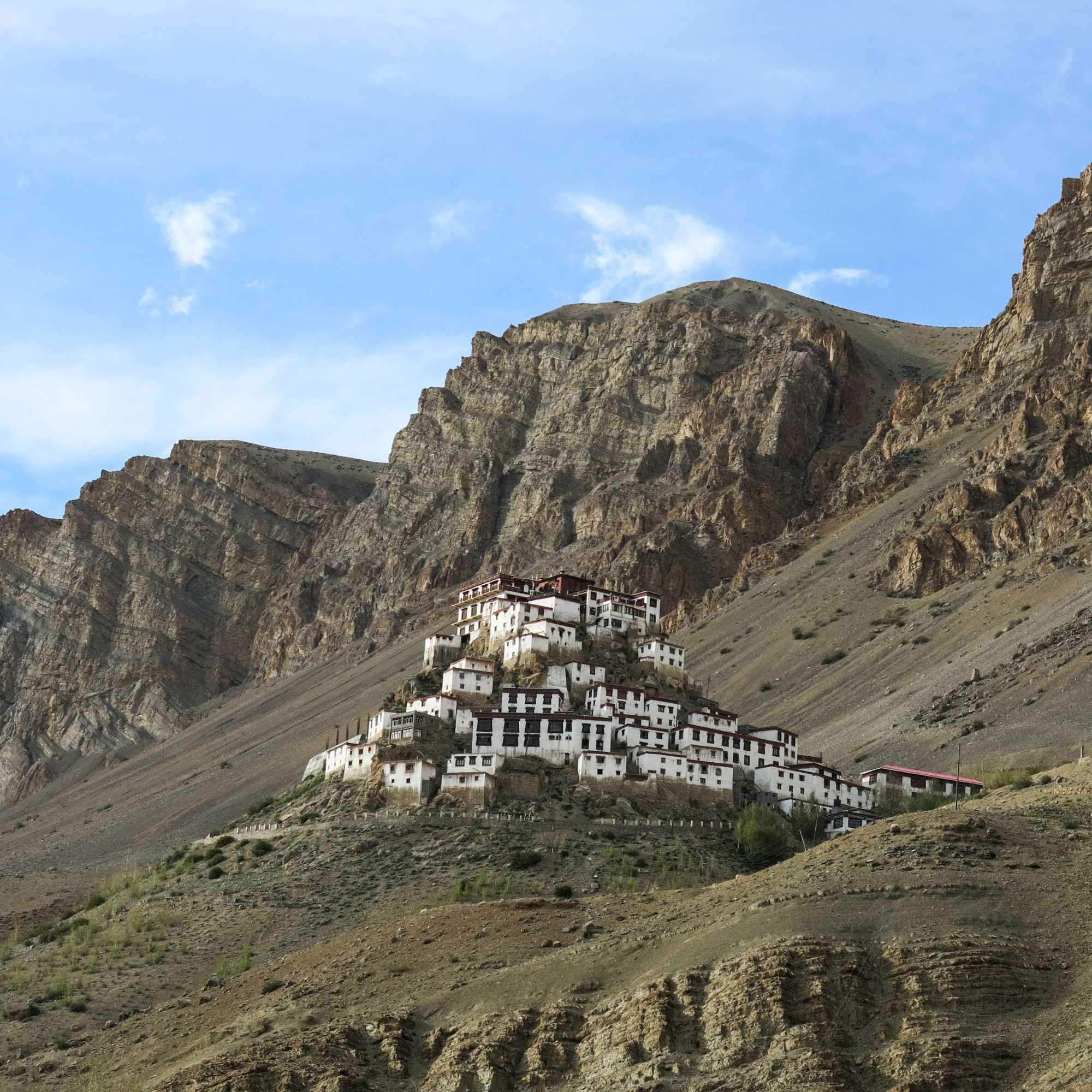 Scenic view of Key Monastery in Kaza, Himachal Pradesh.jpg