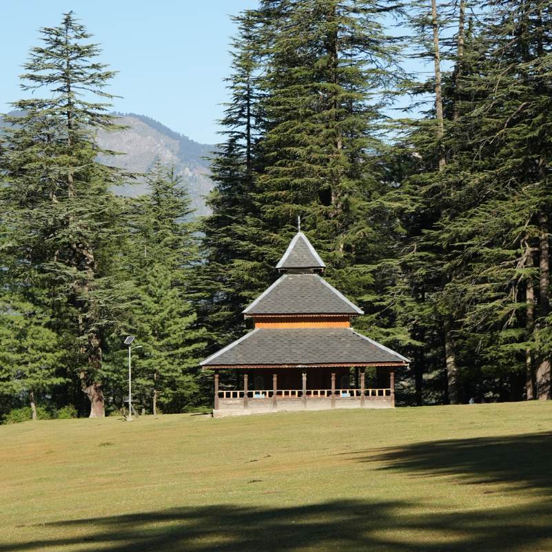 Shringa Rishi Temple pagoda in Baggi village above Banjar