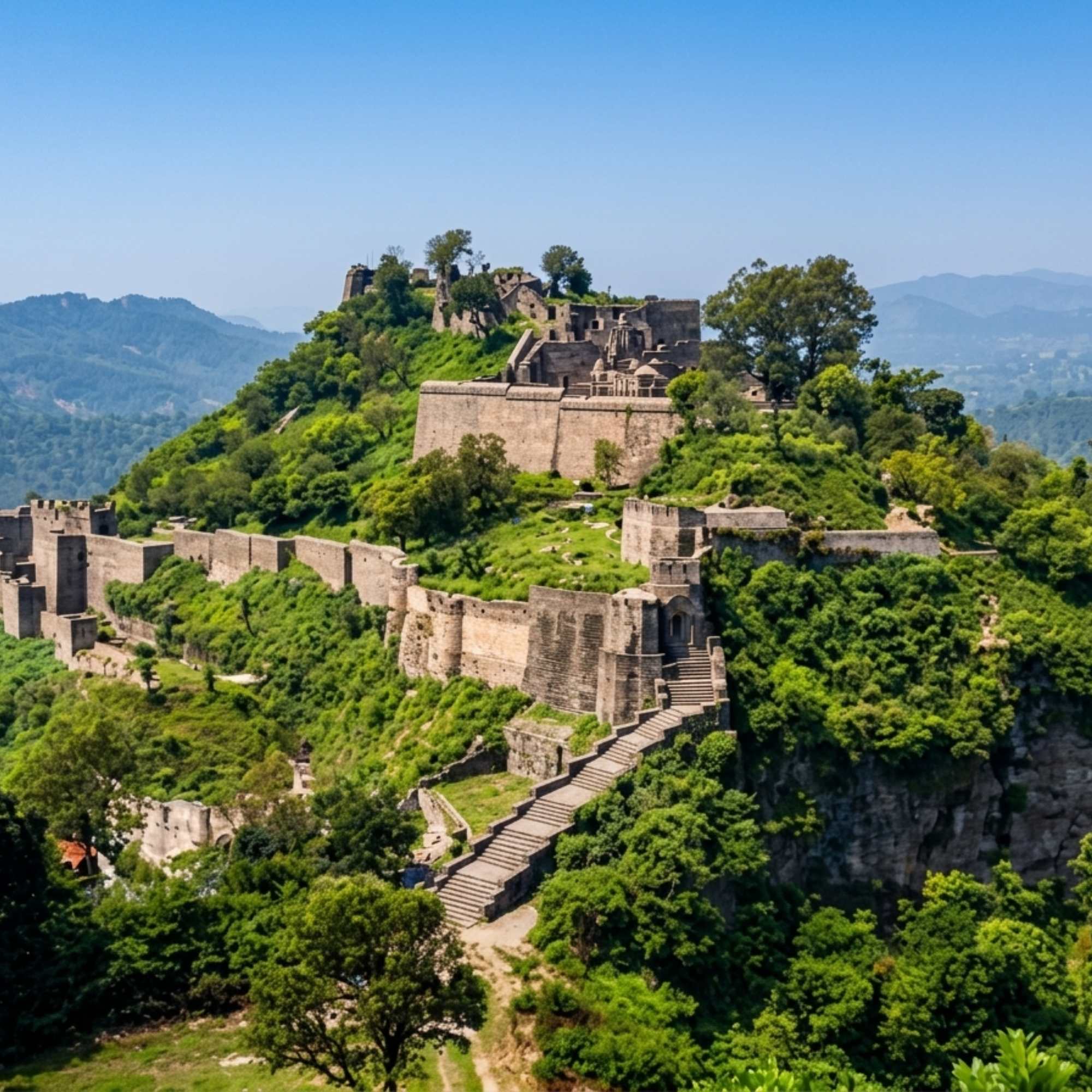Entrance gate of Kangra Fort showcasing traditional architecture.jpg