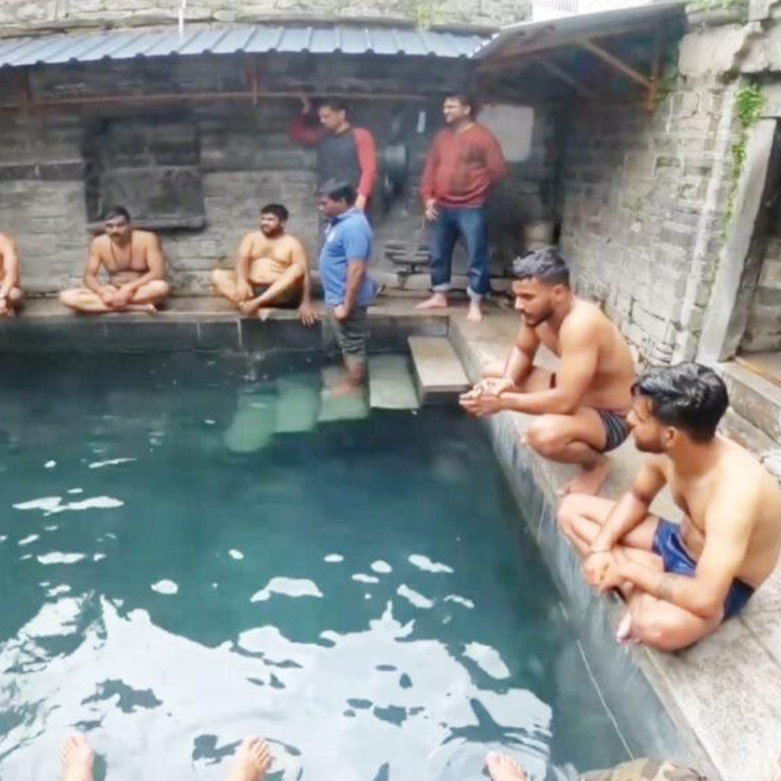 Vashisht thermal springs in Himachal Pradesh