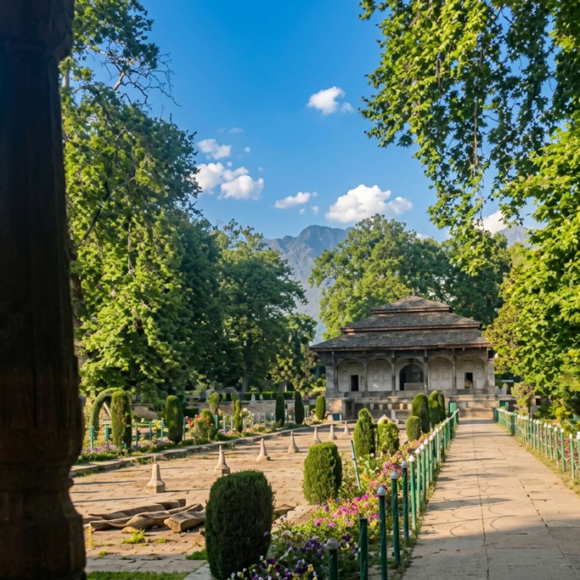 Scenic Walkways of Shalimar Bagh Kashmir.jpg