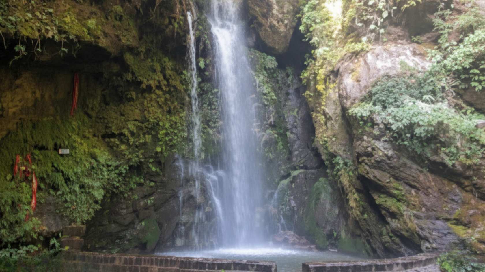 Jibhi Waterfall photographed in the best soft morning light, the quietest window at the gate before the weekend day trippers arrive