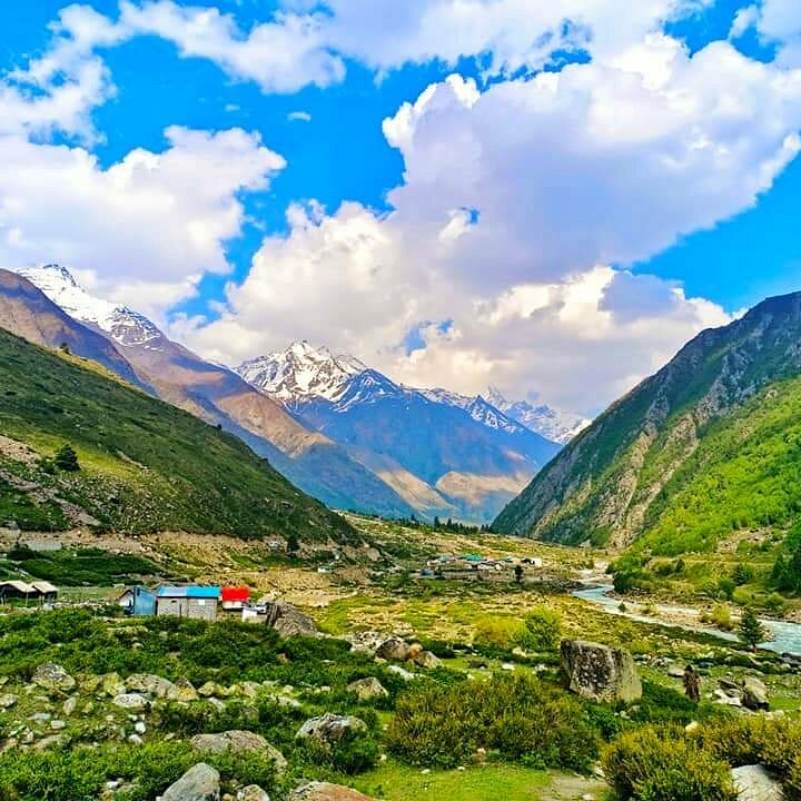 Chitkul village in Kinnaur near the Indo Tibet border