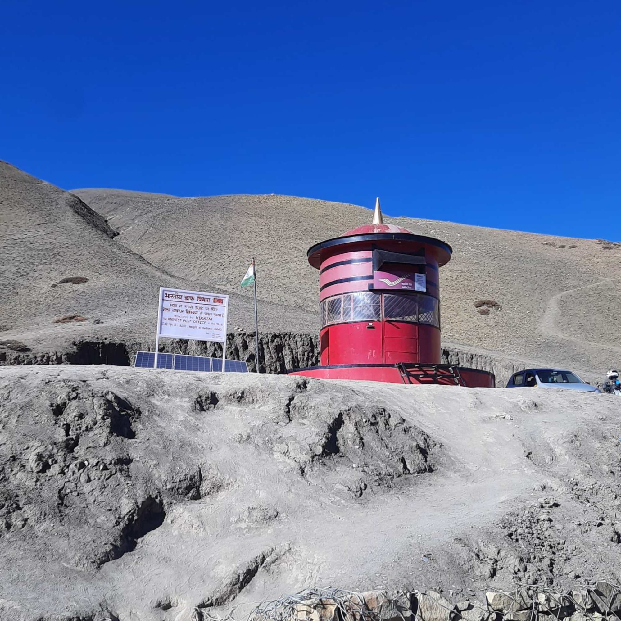 Hikkim Post Office with Himalayan mountain backdrop in Spiti Valley.jpg
