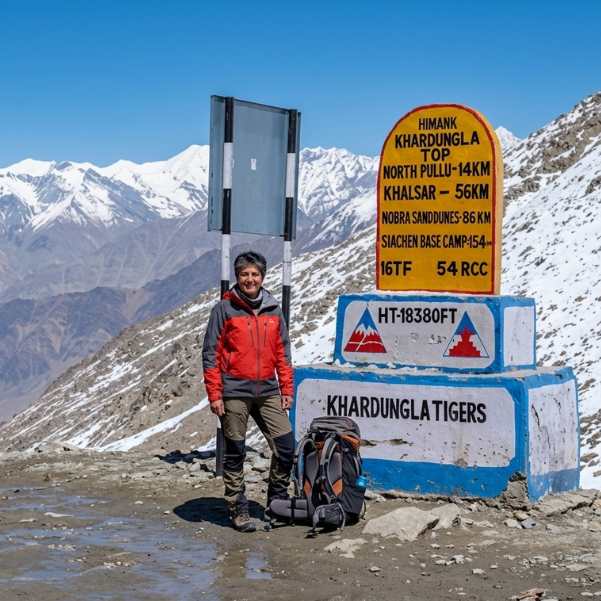 Khardung La Pass in August